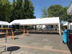 Unser Zelt für die größeren Feiern